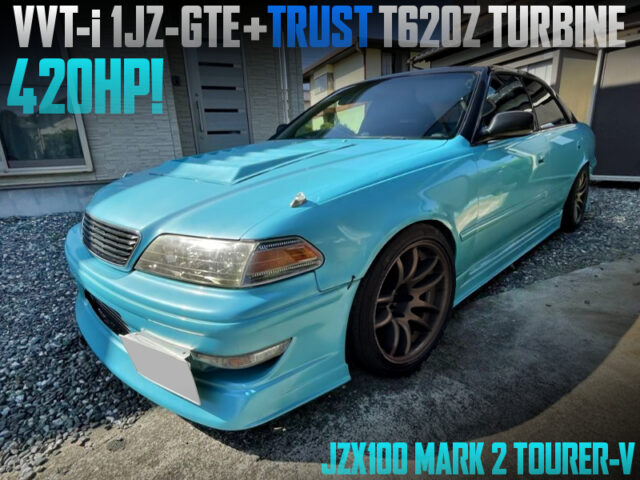 420HP TRUST T620Z TURBOCHARGED 1JZ-GTE into JZX100 MARK 2 TOURER-V.