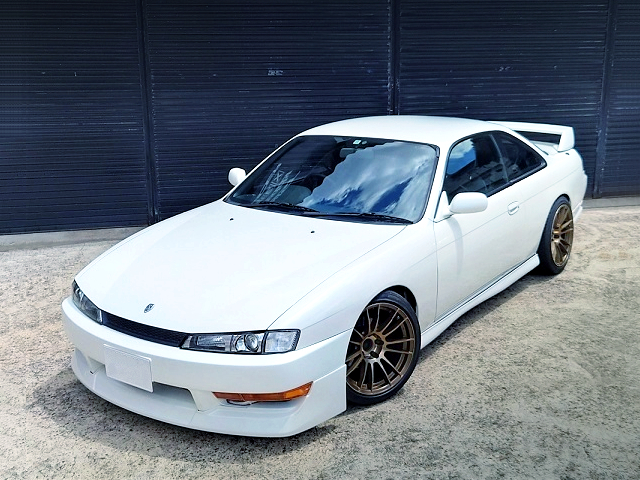 FRONT EXTERIOR of LATE-MODEL S14 SILVIA.