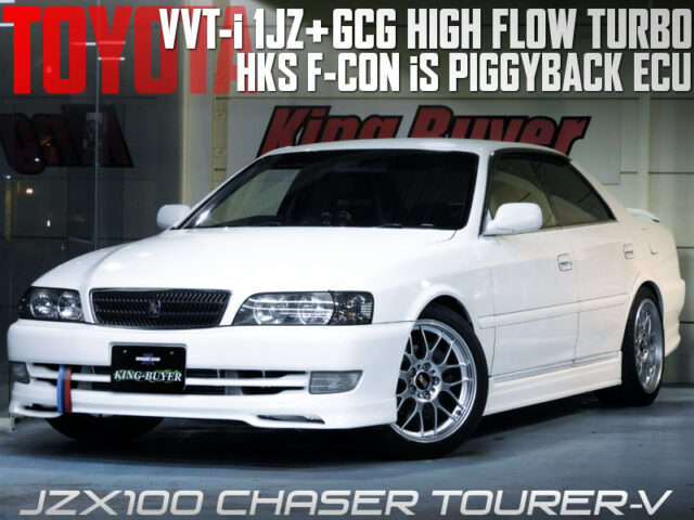 1JZ-GTE With GCG HIGH FLOW TURBO and F-CON iS ECU into JZX100 CHASER TOURER-V.
