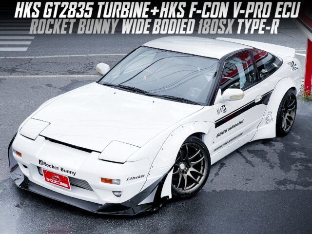ROCKET BUNNY WIDE BODIED, GT2835 TURBOCHARGED 180SX TYPE-R.