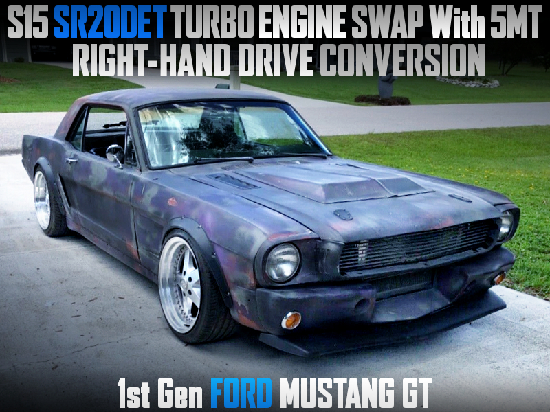 RIGHT-HAND DRIVE CONVERSION, S15 SR20DET TURBO SWAP With 5MT into 1st Gen FORD MUSTANG GT.