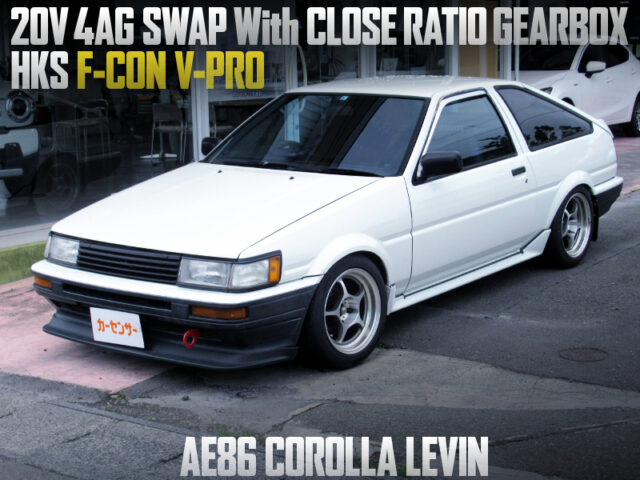 20V 4AG SWAP With CLOSE-RATIO GEARBOX and F-CON V-PRO ECU into AE86 LEVIN.