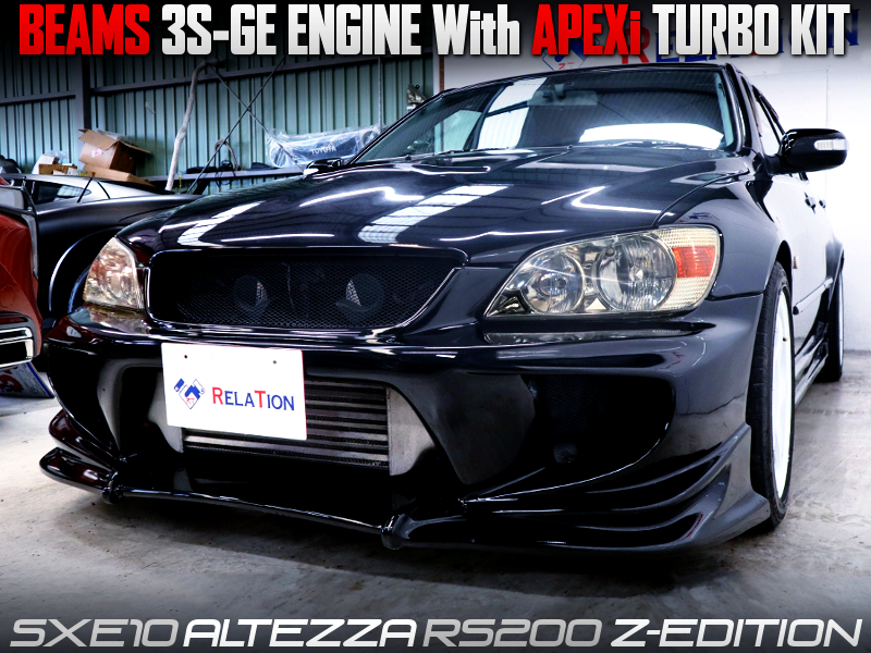 3S-GE ENGINE With APEXi TURBO KIT into SXE10 ALTEZZA RS200 Z-EDITION.