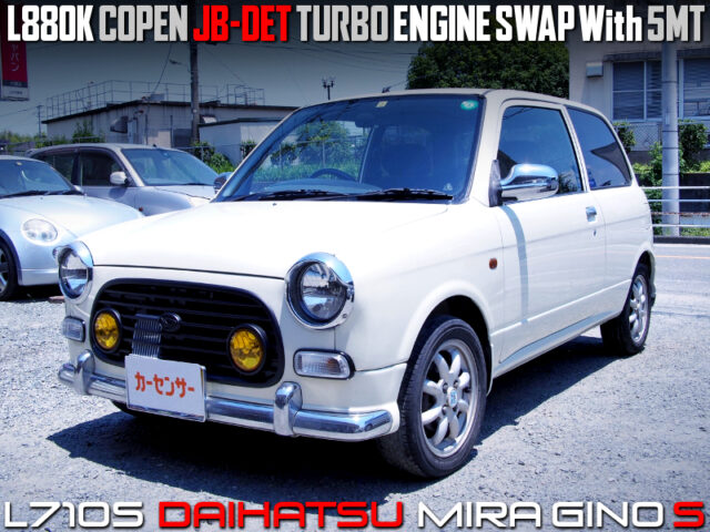 L880K COPEN JB-DET TURBO INLINE-4 ENGINE SWAP With 5MT into L710S MIRA GINO S.