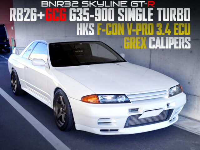 RB26 With G35-900 SINGLE TURBO and F-CON V-PRO ECU into R32 GT-R.