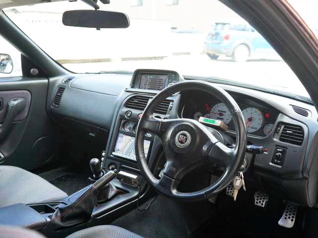 INTERIOR of WHITE R33 GTR V-SPEC.