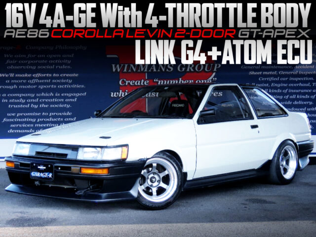 16V 4AGE With ITBs and LINK G4 PLUS ATOM ECU into AE86 LEVIN GT-APEX.