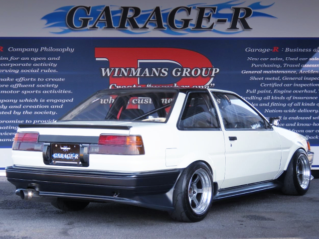 REAR EXTERIOR of AE86 LEVIN GT-APEX.