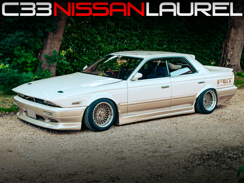 LONG NOSE and METAL FENDER FLARES of KAIDO RACER STYLE C33 LAUREL.