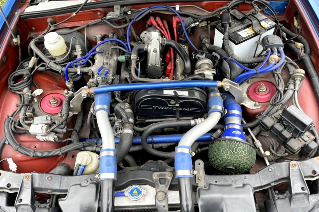 F6A TWIN CAM TURBO ENGINE With MONSTER SPORT F100 TURBO KIT.