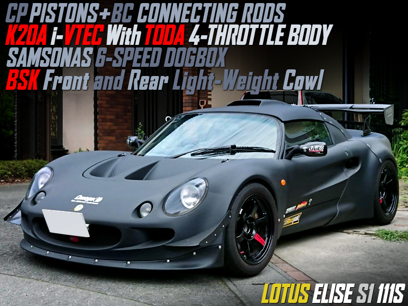 K20A i-VTEC SWAP With ITBs and 6-SPEED DOG BOX into WIDEBODY LOTUS ELISE S1 111S.