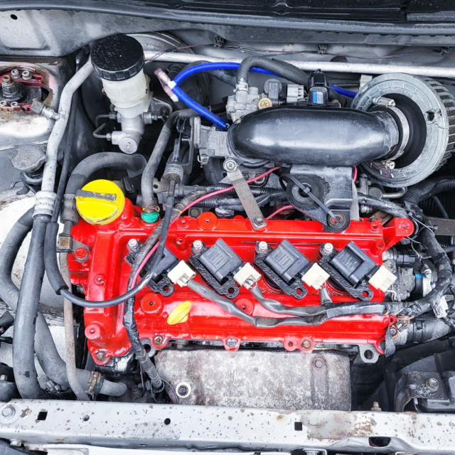 K3 1.3L NATURALLY ASPIRATED ENGINE into L700MIRA ENGINE ROOM.