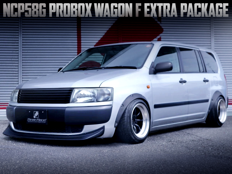 Air-SUSPENSION and WIDE FLARES of NCP58G PROBOX WAGON F EXTRA PACKAGE.
