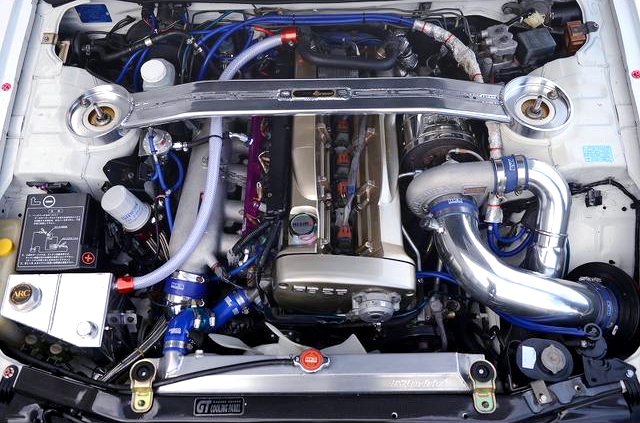 RB26 ENGINE With HKS 2.8L KIT and TO4Z SINGLE TURBO.