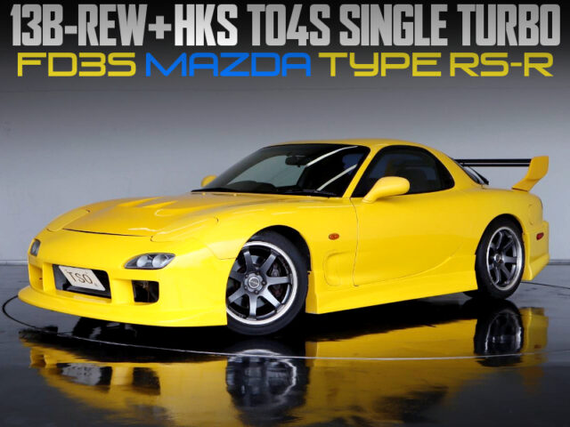 13B With TO4S SINGLE TURBO and F-CON V-PRO ECU into FD3S RX-7 TYPE RS-R.