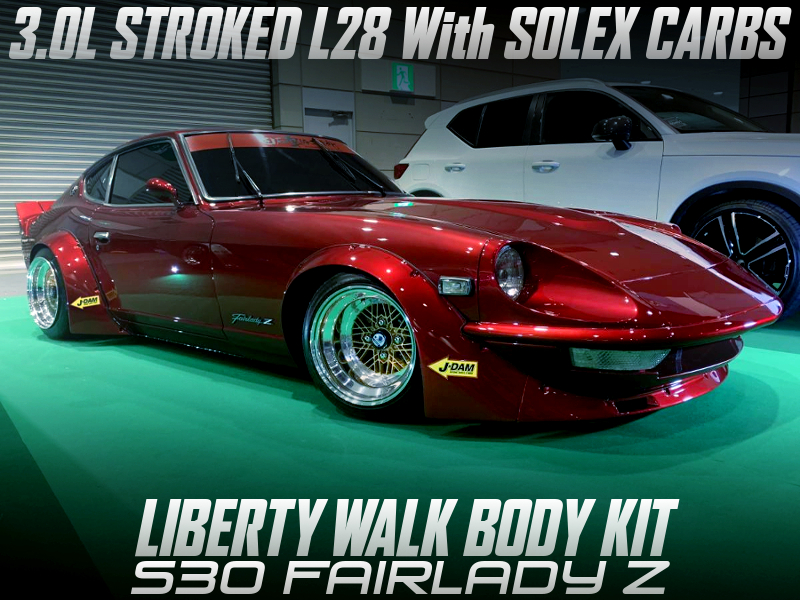LIBERTY WALK BODIED, 3.0L STROKED L28 With CARBS of S30Z.