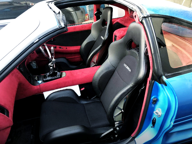 INTERIOR of STANCE SW20 MR2 G-LIMITED T-BAR ROOF.
