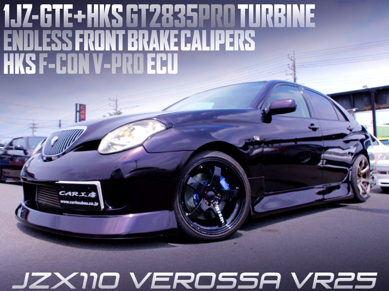 1JZ-GTE with GT2835PRO TURBINE and F-CON V-PRO into JZX110 VEROSSA VR25.