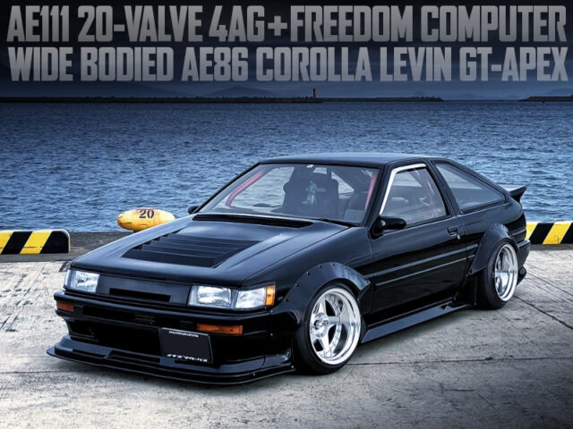 WIDE BODIED, AE111 20V 4AG SWAPPED AE86 LEVIN 3-DOOR GT-APEX.