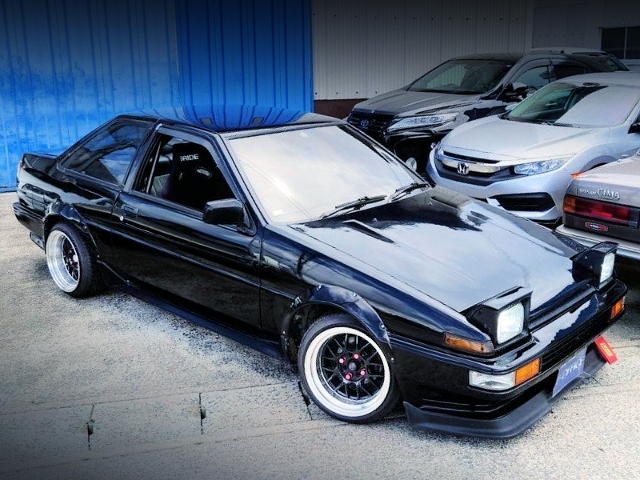 FRONT EXTERIOR of AE86 TRUENO GT.