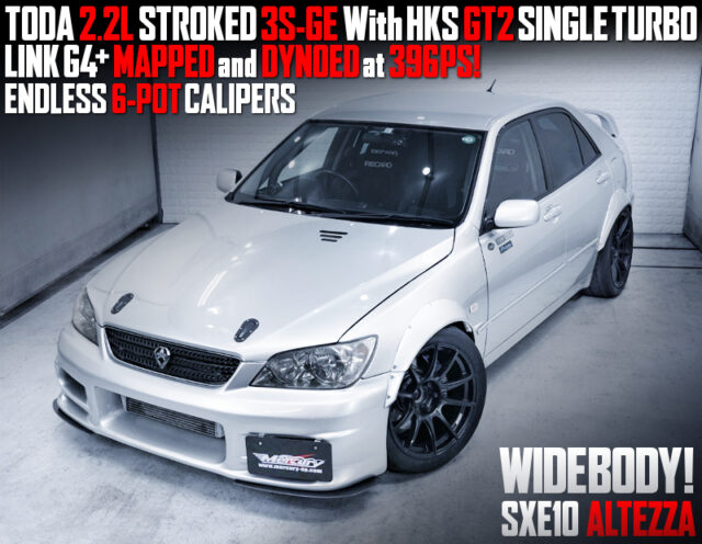 WIDE BODIED, TODA 2.2L STROKED 3S-GE With HKS GT2 SINGLE TURBO into SXE10 ALTEZZA.