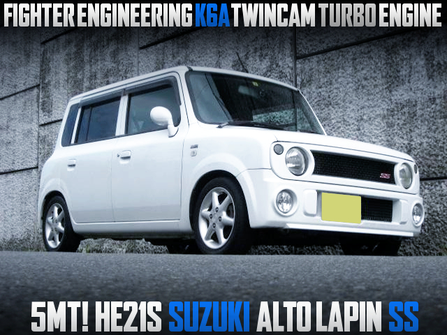 FIGHTER ENGINEERING K6A TWINCAM TURBO ENGINE With 5MT into HE21S SUZUKI ALTO LAPIN SS.