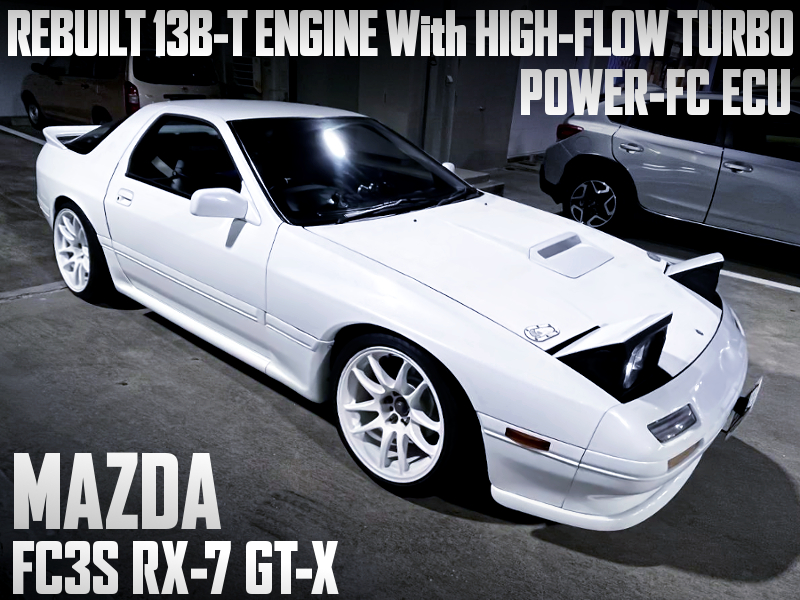Rebuilt 13B-T ENGINE With HIGH-FLOW TURBO into FC3S RX-7 GT-X.
