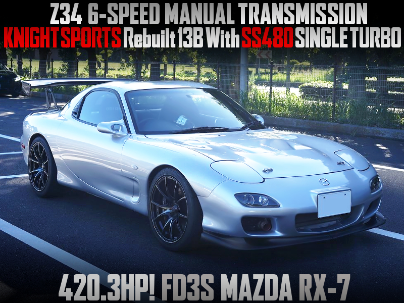 Z34 6MT CONVERSION, KNIGHT SPORTS 13B ENGINE With SINGLE TURBO into FD3S RX7.