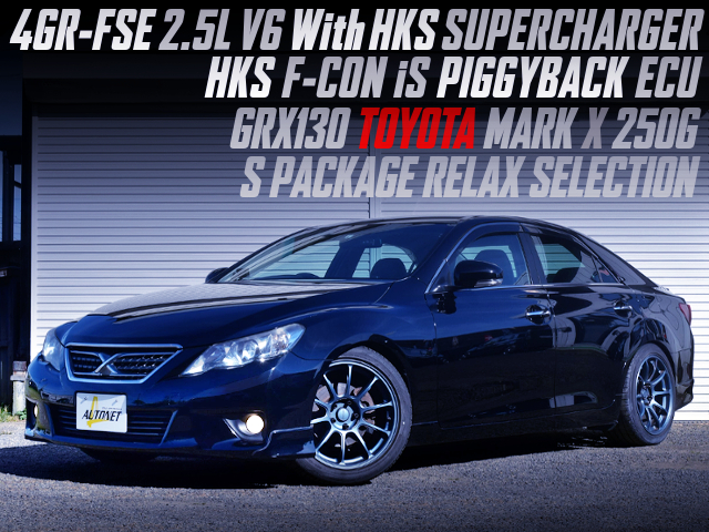 4GR-FSE 2.5L V6 With HKS SUPERCHARGER and HKS F-CON iS ECU into GRX130 MARK X.