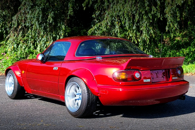 REAR EXTERIOR of WIDEBODY NA6CE ROADSTER TURBO.