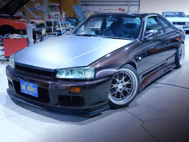 FRONT EXTERIOR of R34 FACED ECR33 SKYLINE 2-DOOR COUPE.