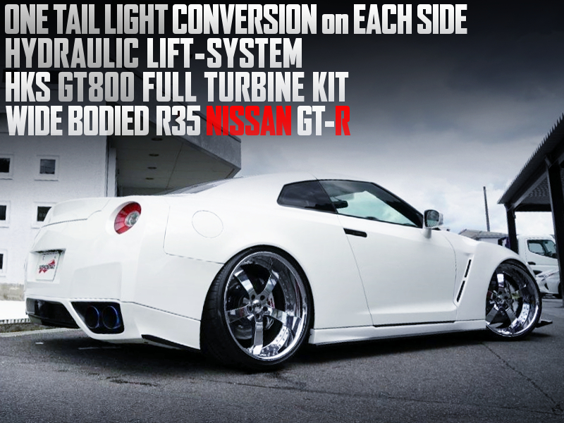 ONE TAIL LIGHT CONVERSION, WIDE BODIED R35 NISSAN GT-R.