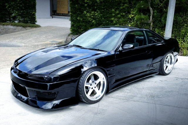 FRONT EXTERIOR of BLACK S14 SILVIA.