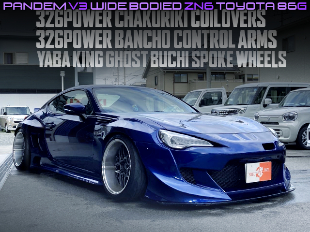 PANDEM WIDE BODIED, 326 COILOVERS and YABA-KING WHEELS of ZN6 TOYOTA 86G.