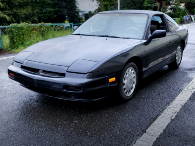 FRONT EXTERIOR of S13 NISSAN 240SX HATCHBACK COUPE.