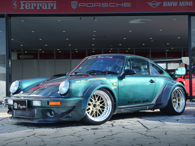 FRONT EXTERIOR of RSR STYLE WIDEBODY PORSCHE 930 TURBO.