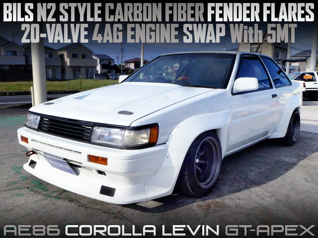 BILS N2 STYLE WIDE BODIED, 20V 4AG SWAPPED AE86 LEVIN GT APEX.