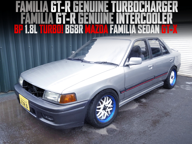 FAMILIA GT-R GENUINE TURBO and GENUINE INTERCOOLER INSTALLED BG8R FAMILIA SEDAN GT-X.