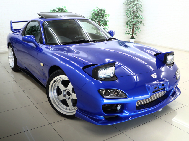 FRONT EXTERIOR of BLUE FD3S RX-7 TOURING X.