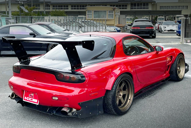 REAR EXTERIOR of WIDEBODY FD3S RX-7 TYPE-R.