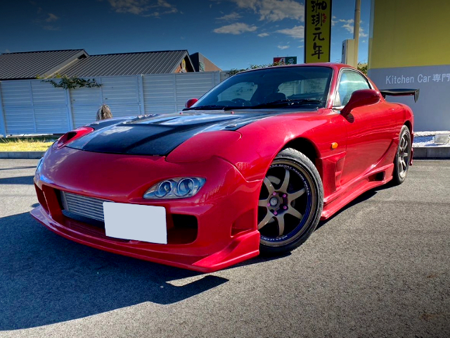 FRONT EXTERIOR of RED FD3S RX-7 TYPE-RB BATHURST.