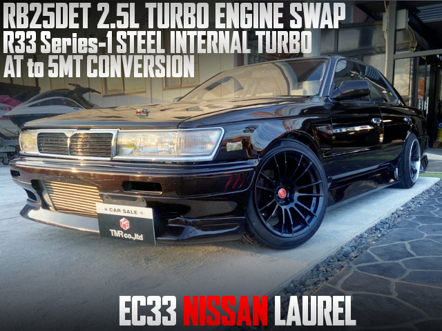 RB25DET TURBO SWAPPED, AT to 5MT CONVERSION of EC33 LAUREL.
