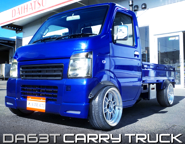 BLUE PAINTED, STANCED DA63T CARRY TRUCK.