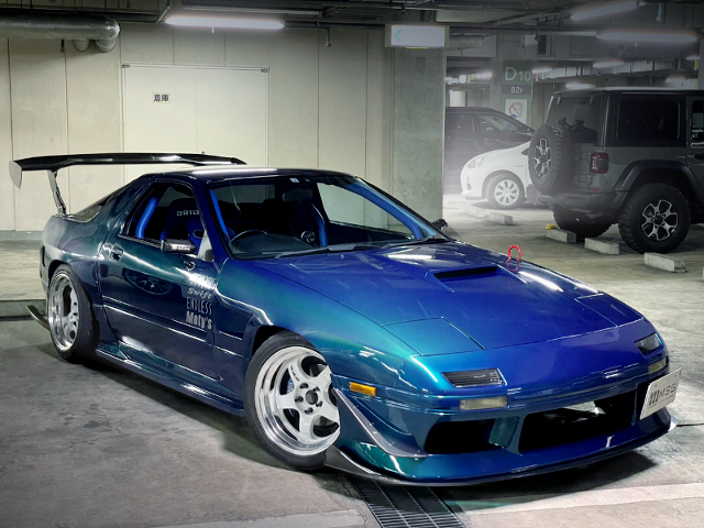 FRONT EXTERIOR of WIDEBODY FC3S RX-7.