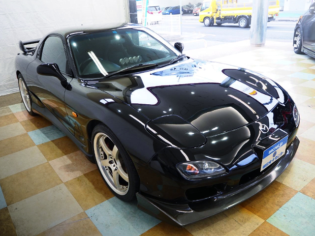 FRONT EXTERIOR of BLACK FD3S RX-7 TYPE-RS.