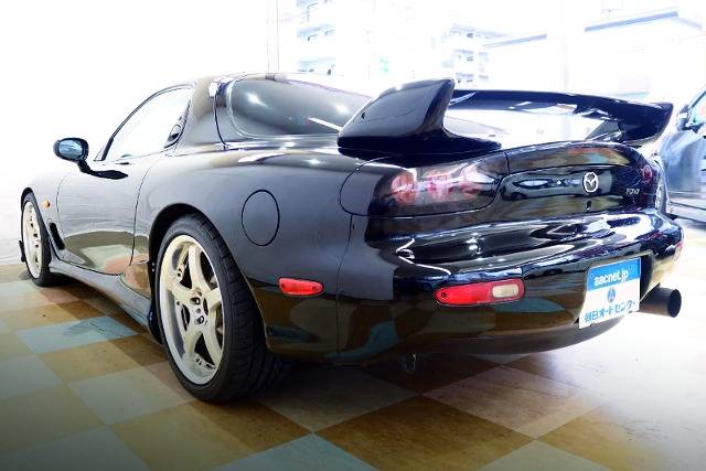 REAR EXTERIOR of BLACK FD3S RX-7 TYPE-RS.