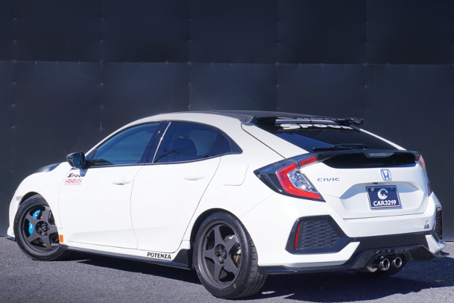 REAR EXTERIOR of FK7 CIVIC HATCH.