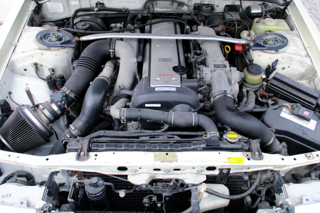 VVTi 1JZ-GTE 2500cc TURBO ENGINE into GX71 MARK 2 ENGINE ROOM.