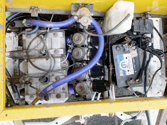 HONDA CBR1000F HURRICANE 998cc ENGINE into HIJET ENGINE ROOM.