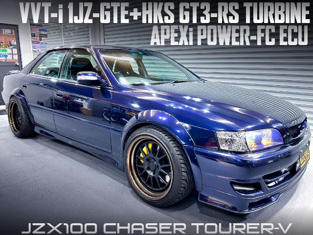 HKS GT3-RS TURBO and POWER-FC ECU into JZX100 CHASER TOURER-V.